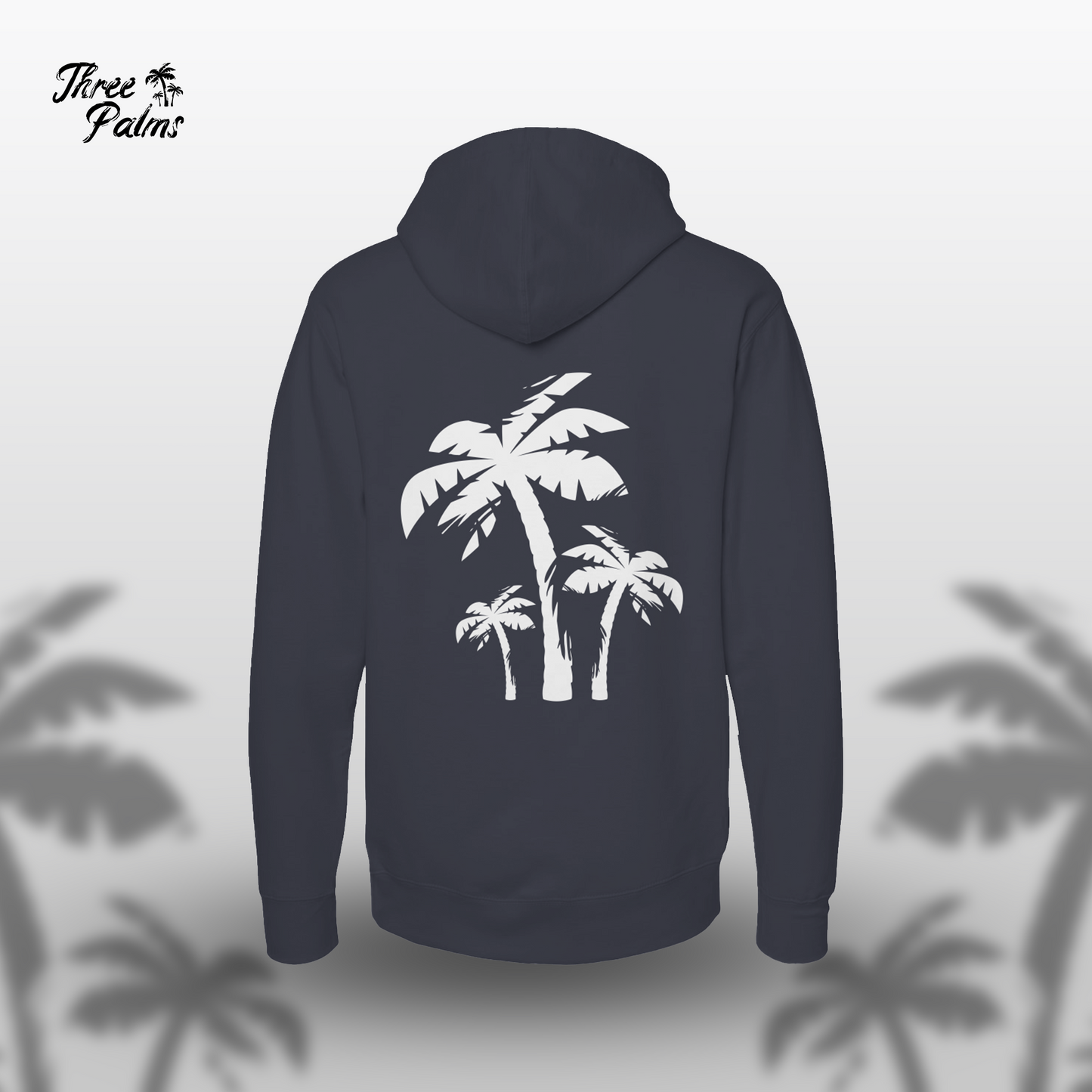 Midnight Current Three Palms Hoodie