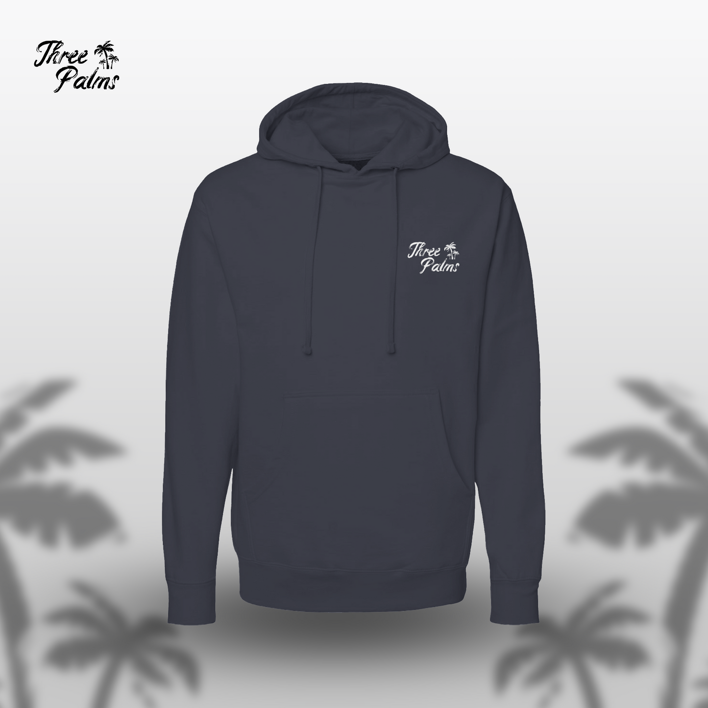 Midnight Current Three Palms Hoodie